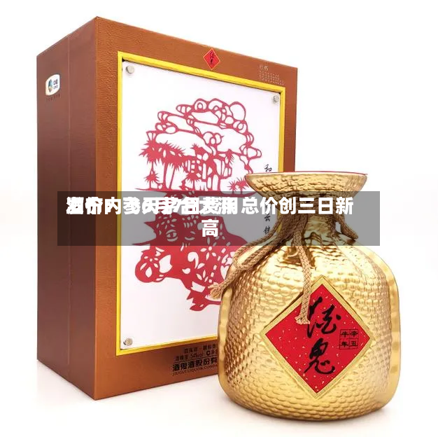 酒价内参6月7日费用发布：飞天茅台大涨 总价创三日新高