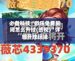 必备科技“微乐免费房间怎么开挂(透视)”详细开挂玩法-第3张图片