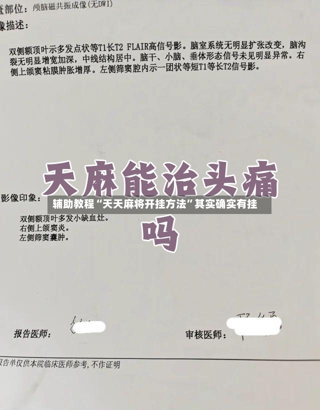 辅助教程“天天麻将开挂方法”其实确实有挂-第2张图片