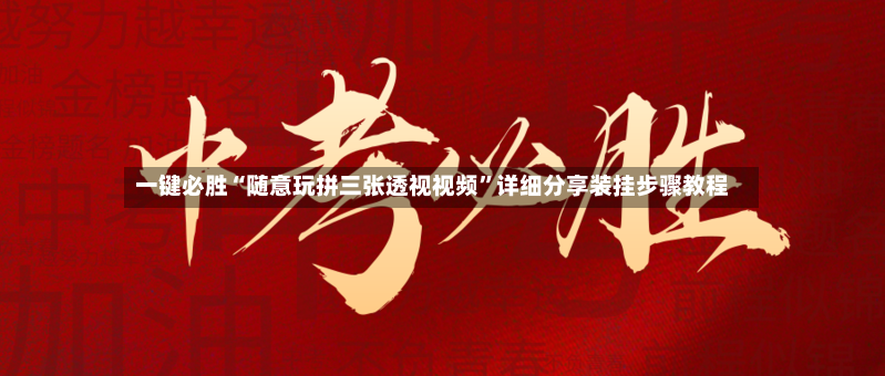 一键必胜“随意玩拼三张透视视频”详细分享装挂步骤教程-第3张图片