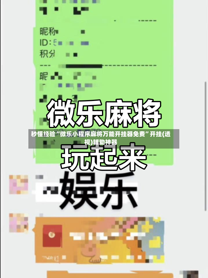 秒懂经验“微乐小程序麻将万能开挂器免费”开挂(透视)辅助神器