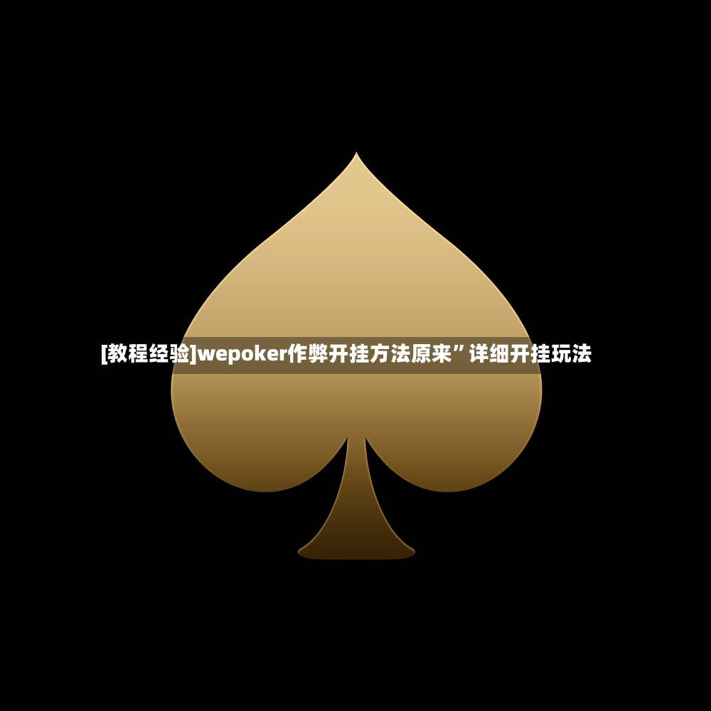 [教程经验]wepoker作弊开挂方法原来”详细开挂玩法-第3张图片