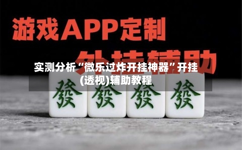 实测分析“微乐过炸开挂神器”开挂(透视)辅助教程