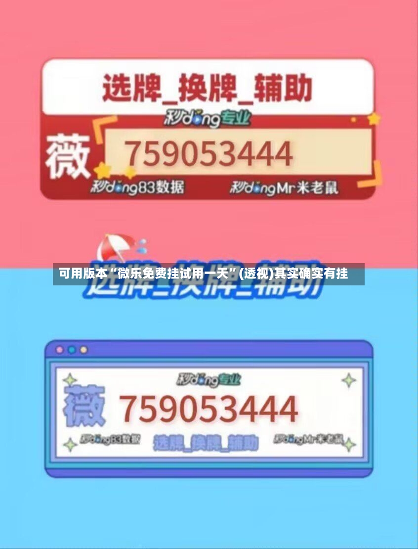 可用版本“微乐免费挂试用一天”(透视)其实确实有挂-第3张图片