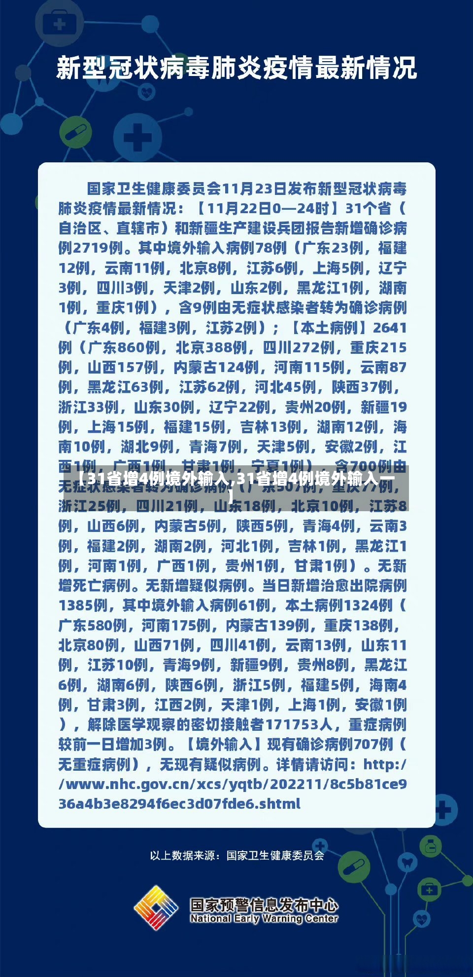 【31省增4例境外输入,31省增4例境外输入一】