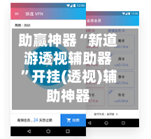 助赢神器“新道游透视辅助器”开挂(透视)辅助神器-第3张图片