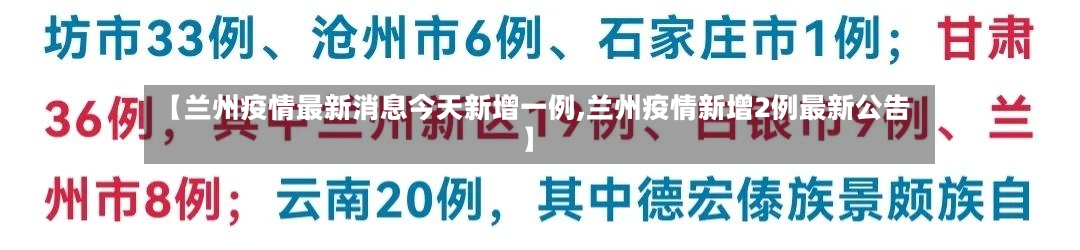 【兰州疫情最新消息今天新增一例,兰州疫情新增2例最新公告】-第2张图片