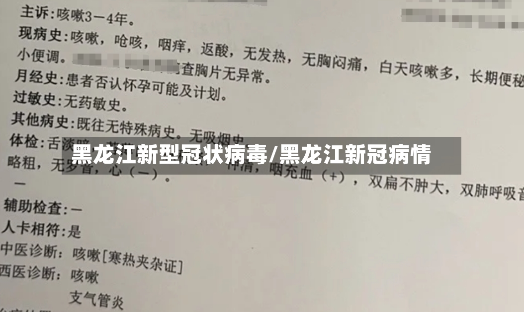 黑龙江新型冠状病毒/黑龙江新冠病情