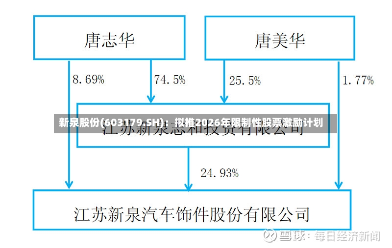 新泉股份(603179.SH)：拟推2026年限制性股票激励计划