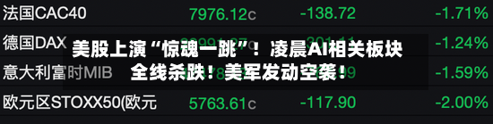 美股上演“惊魂一跳”！凌晨AI相关板块全线杀跌！美军发动空袭！-第3张图片