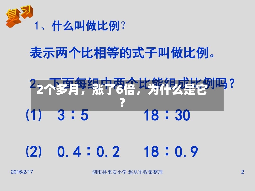 2个多月	，涨了6倍，为什么是它？-第3张图片