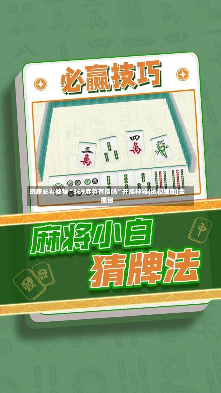 玩家必看教程“369麻将有挂吗”开挂神器{透视辅助}全揭秘-第3张图片