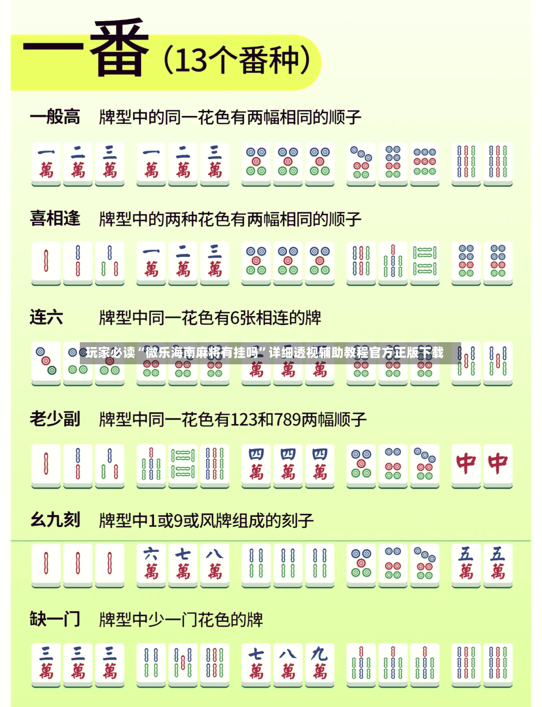玩家必读“微乐海南麻将有挂吗	”详细透视辅助教程官方正版下载-第3张图片