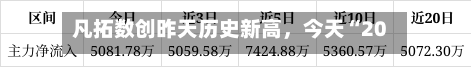 凡拓数创昨天历史新高，今天“20CM”跌停-第2张图片