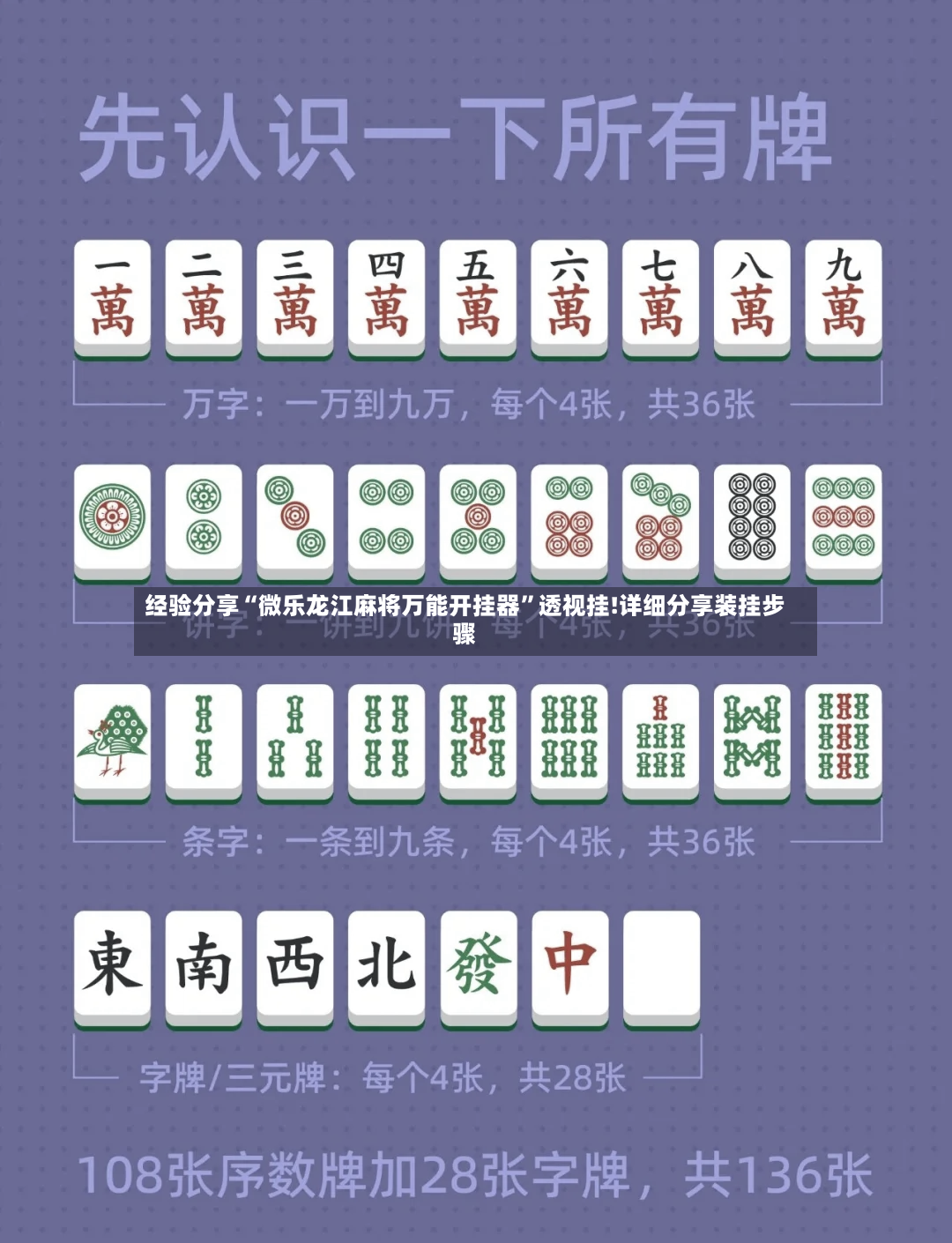 经验分享“微乐龙江麻将万能开挂器”透视挂!详细分享装挂步骤-第2张图片