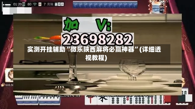 实测开挂辅助“微乐陕西麻将必赢神器”(详细透视教程)-第2张图片