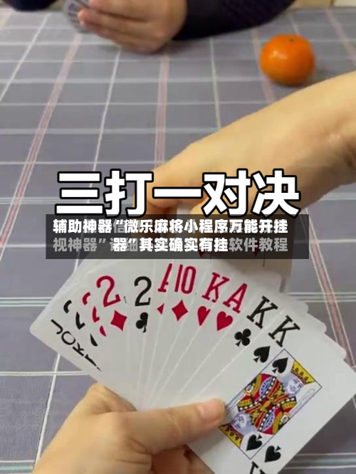 辅助神器“微乐麻将小程序万能开挂器”其实确实有挂-第2张图片