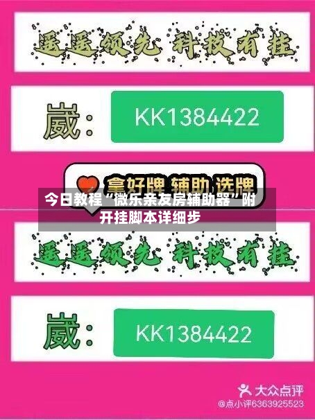 今日教程“微乐亲友房辅助器”附开挂脚本详细步-第3张图片