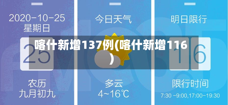 喀什新增137例(喀什新增116)-第2张图片