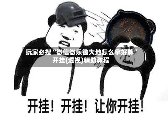玩家必搜“微信微乐锄大地怎么拿好牌”开挂(透视)辅助教程