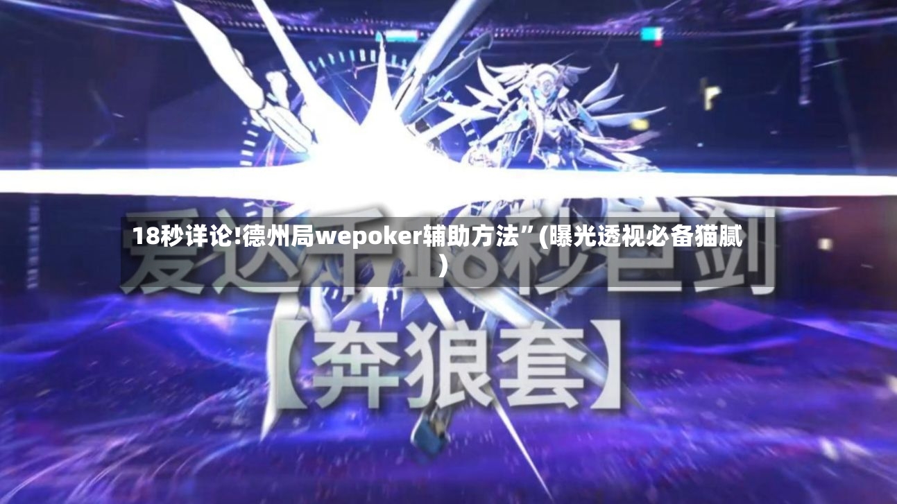 18秒详论!德州局wepoker辅助方法”(曝光透视必备猫腻)-第2张图片