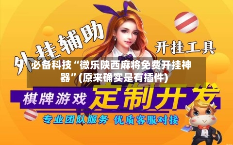 必备科技“微乐陕西麻将免费开挂神器”(原来确实是有插件)