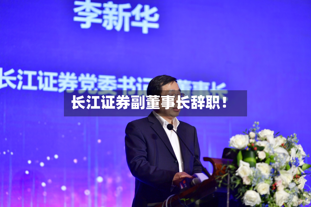 长江证券副董事长辞职！