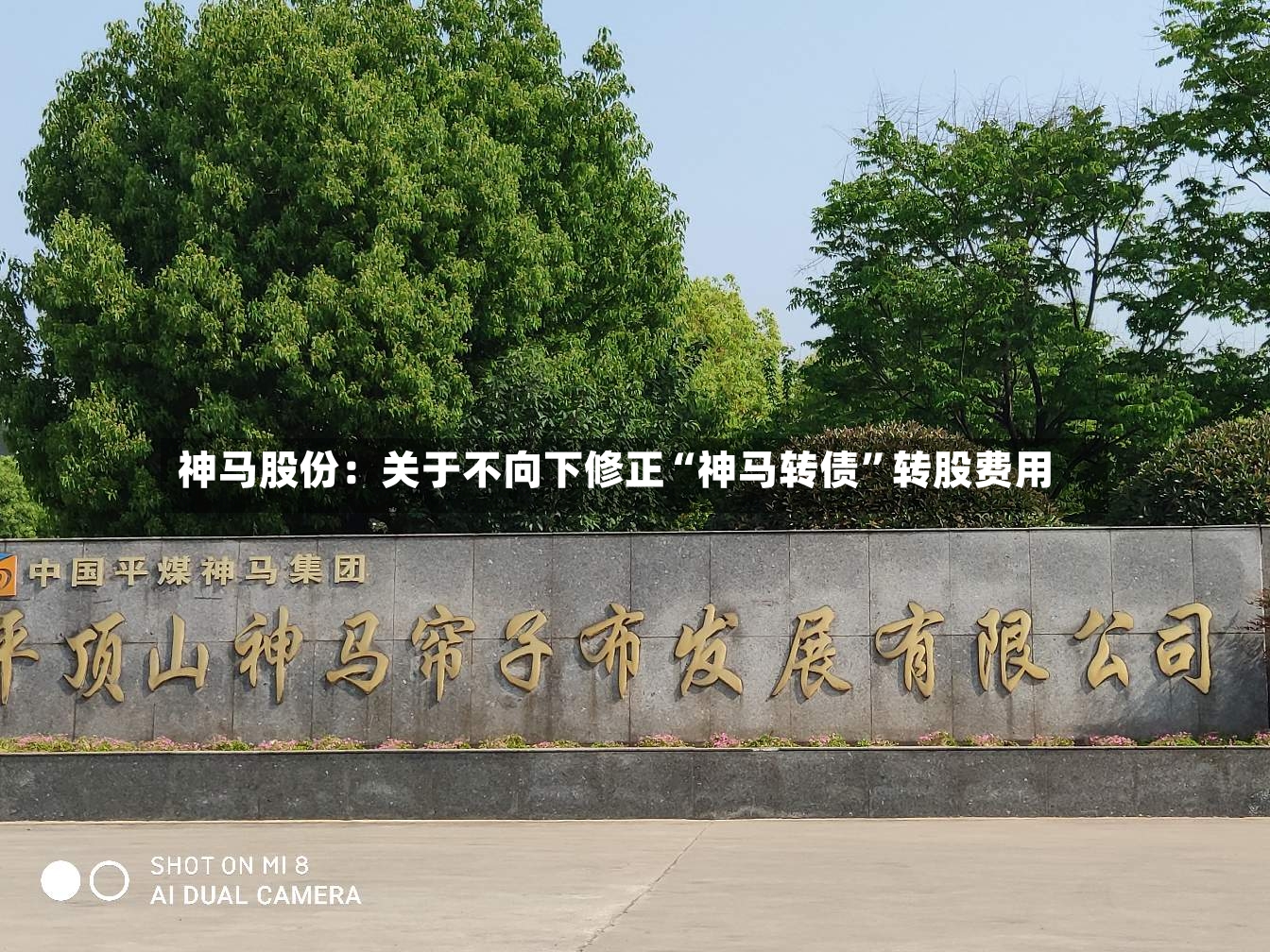 神马股份：关于不向下修正“神马转债”转股费用-第2张图片