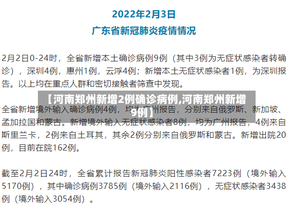【河南郑州新增2例确诊病例,河南郑州新增9例】-第3张图片