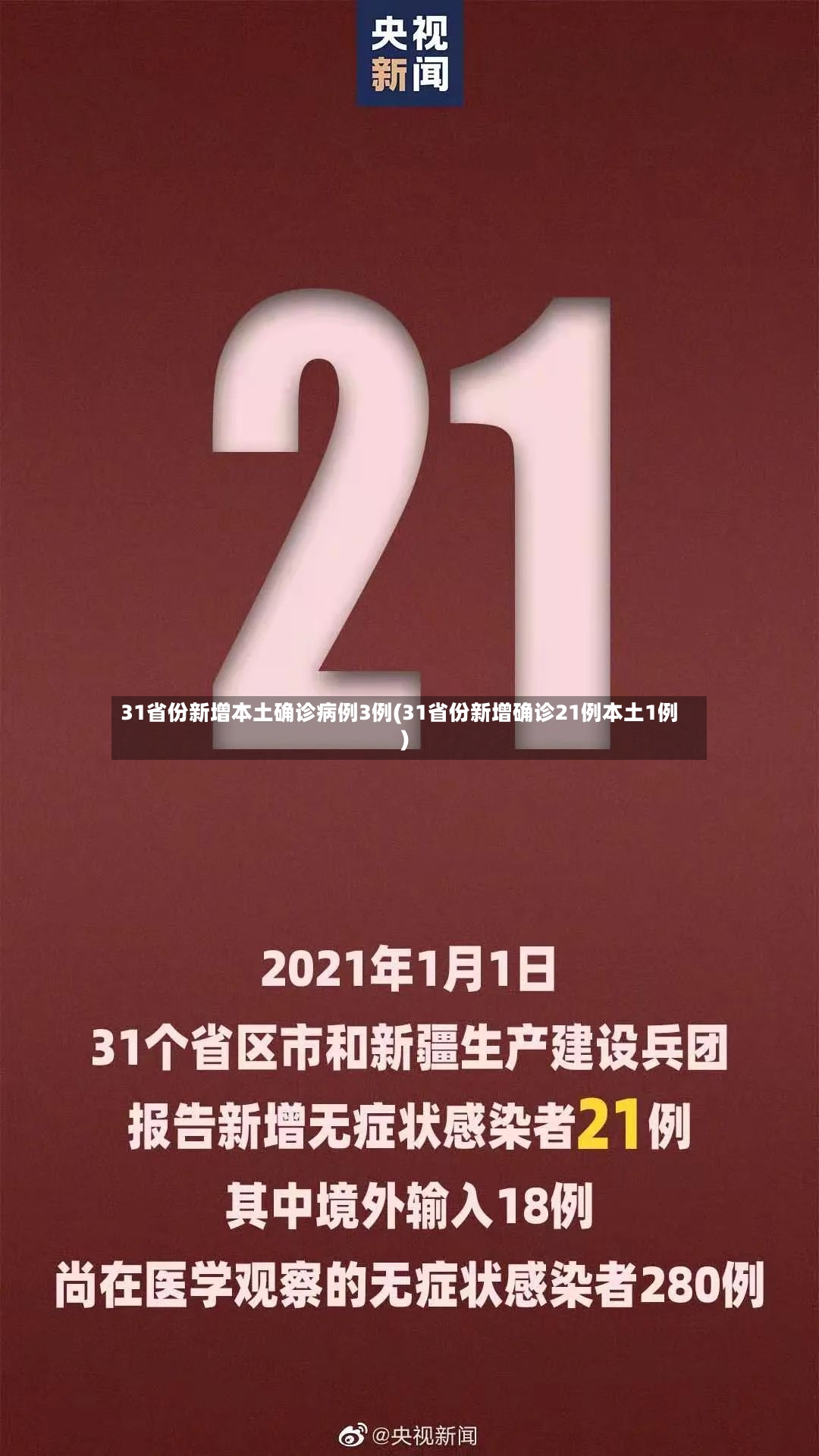 31省份新增本土确诊病例3例(31省份新增确诊21例本土1例)-第3张图片