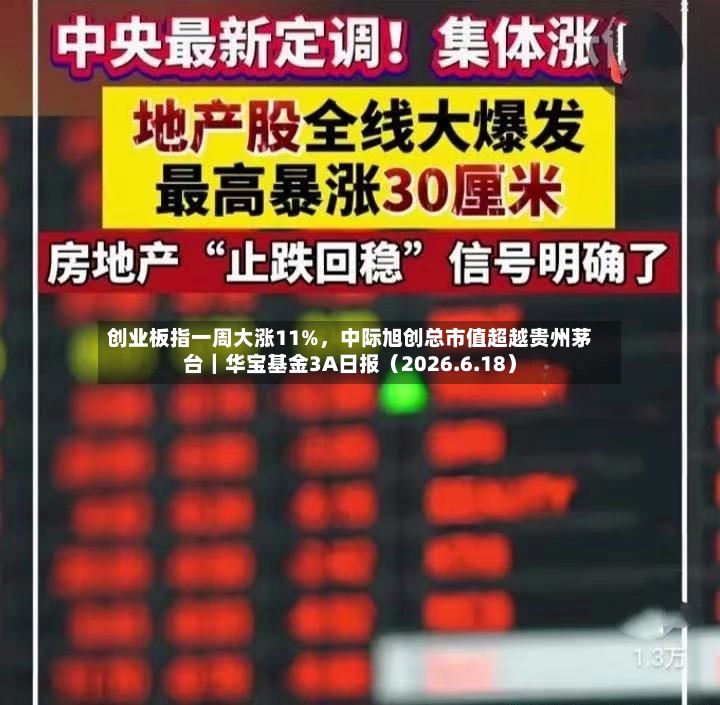 创业板指一周大涨11%，中际旭创总市值超越贵州茅台｜华宝基金3A日报（2026.6.18）