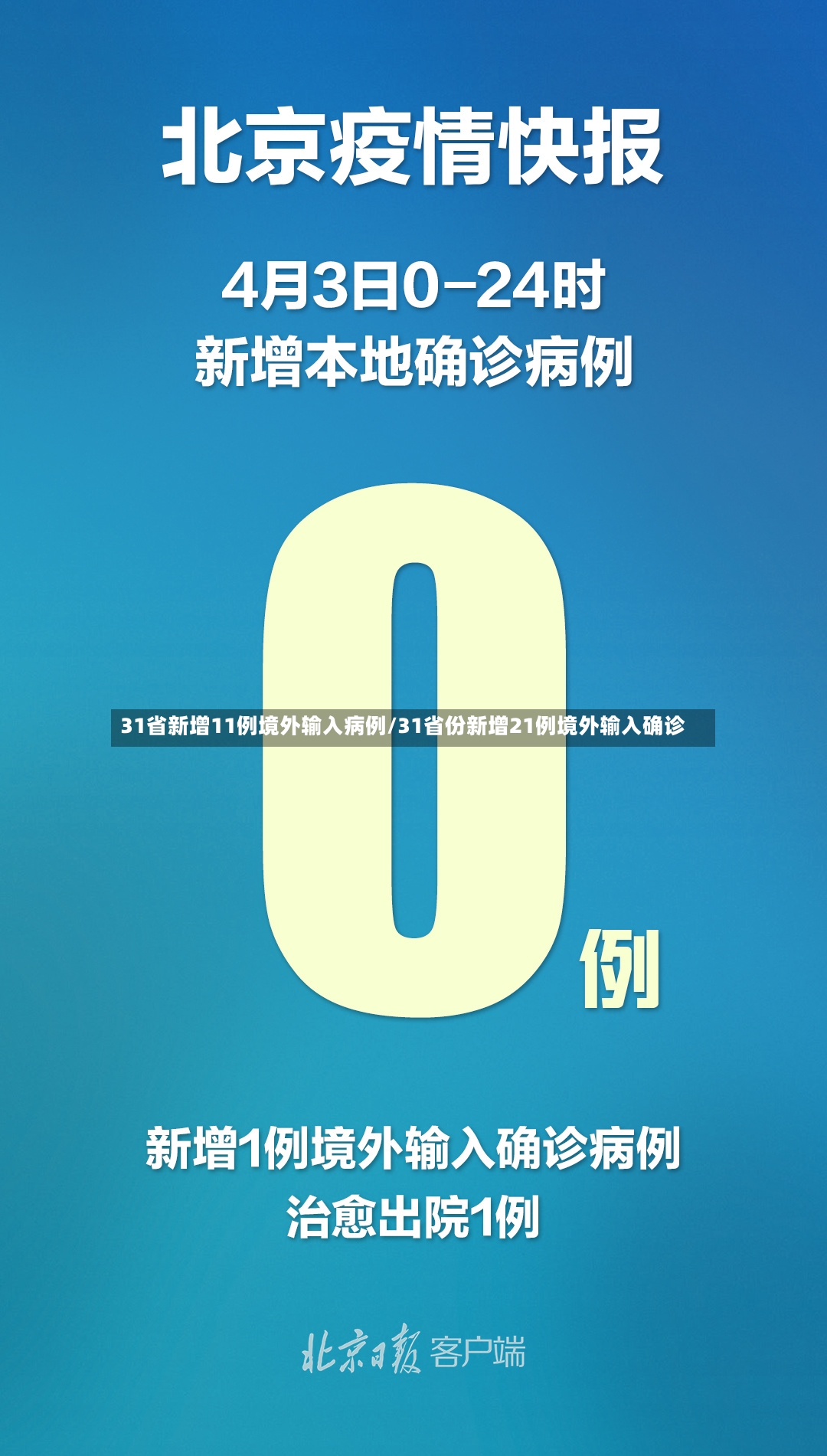 31省新增11例境外输入病例/31省份新增21例境外输入确诊-第2张图片