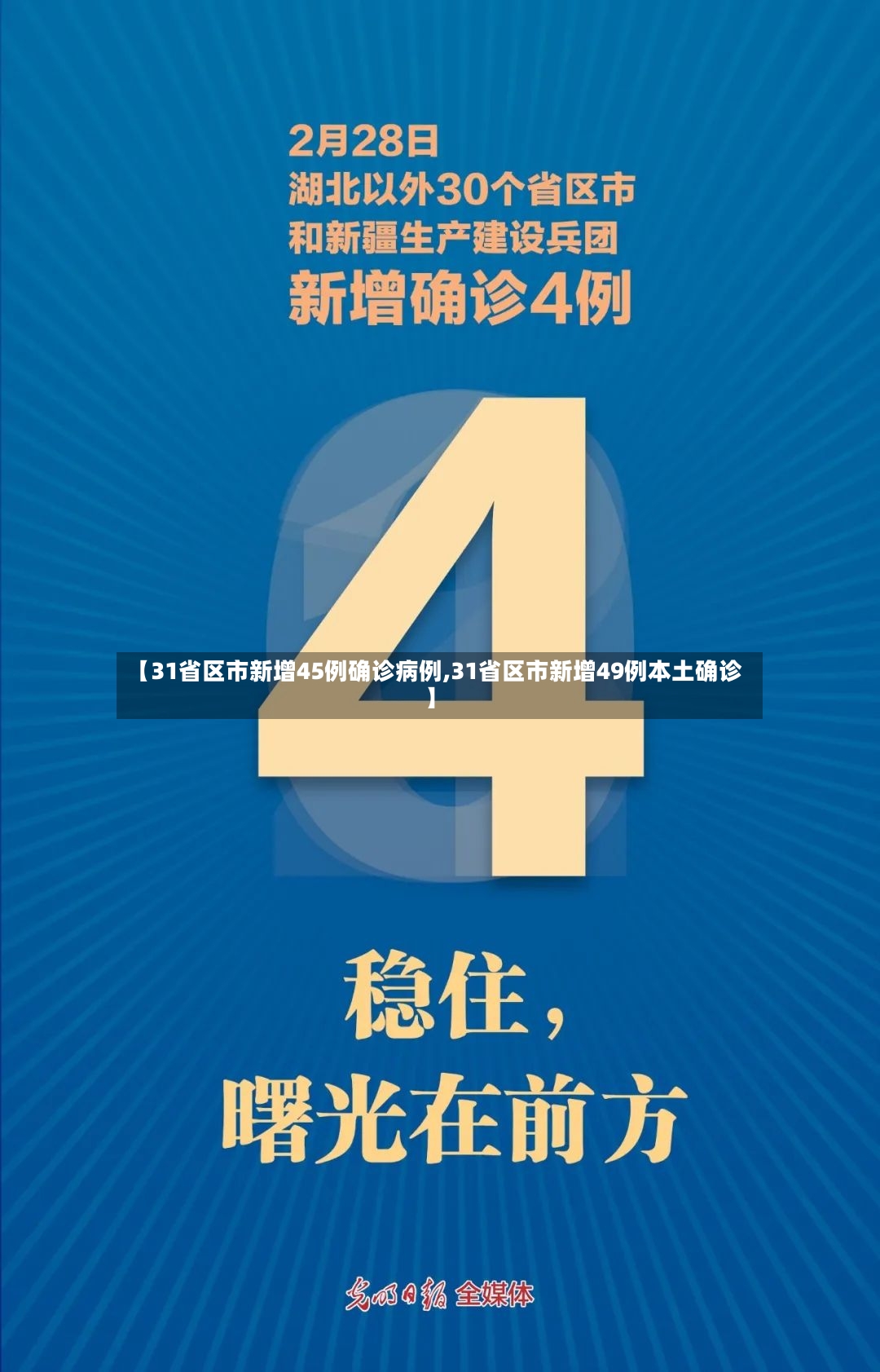 【31省区市新增45例确诊病例,31省区市新增49例本土确诊】