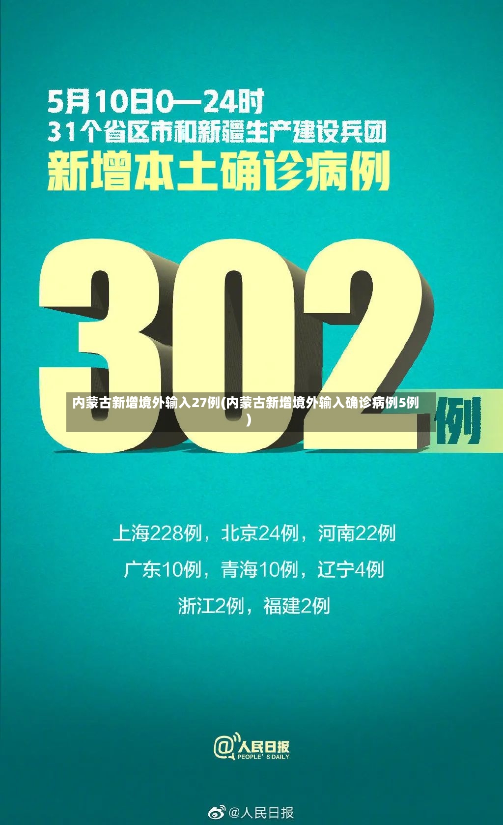 内蒙古新增境外输入27例(内蒙古新增境外输入确诊病例5例)