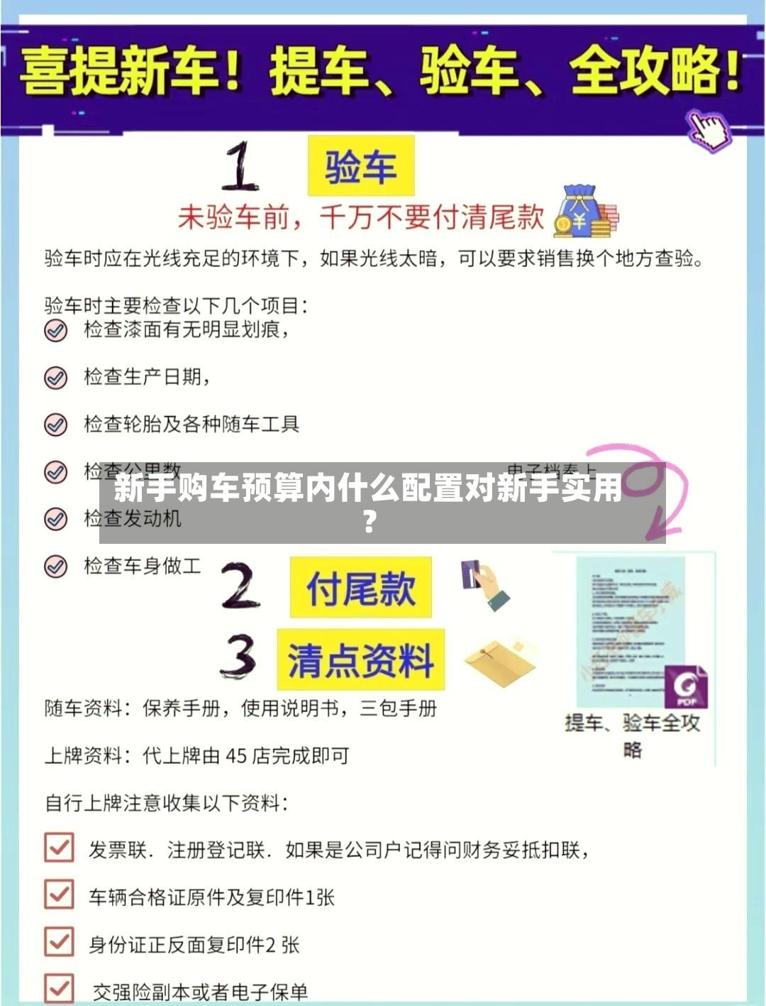 新手购车预算内什么配置对新手实用?-第2张图片