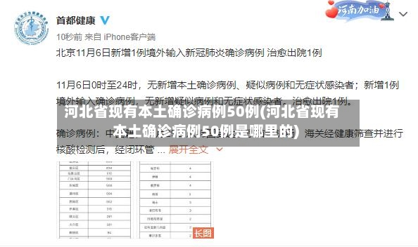 河北省现有本土确诊病例50例(河北省现有本土确诊病例50例是哪里的)-第2张图片