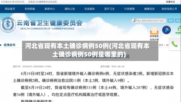 河北省现有本土确诊病例50例(河北省现有本土确诊病例50例是哪里的)-第3张图片
