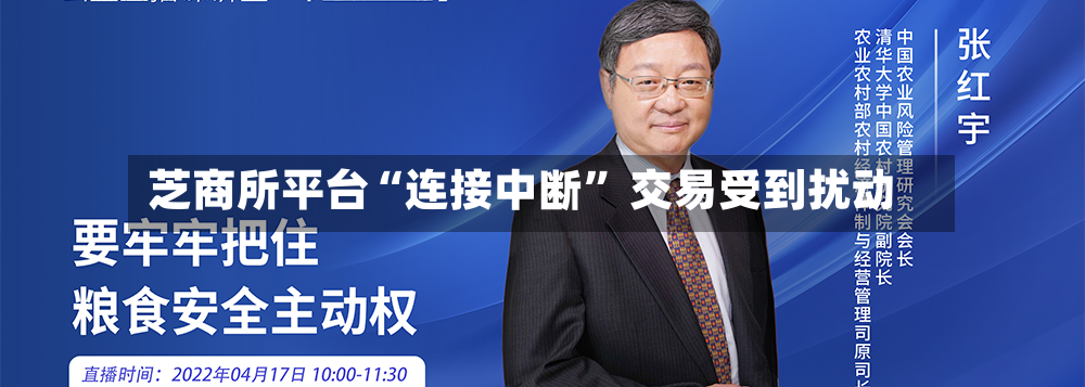 芝商所平台“连接中断” 交易受到扰动-第2张图片