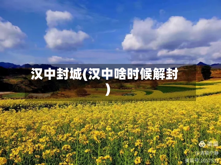 汉中封城(汉中啥时候解封)