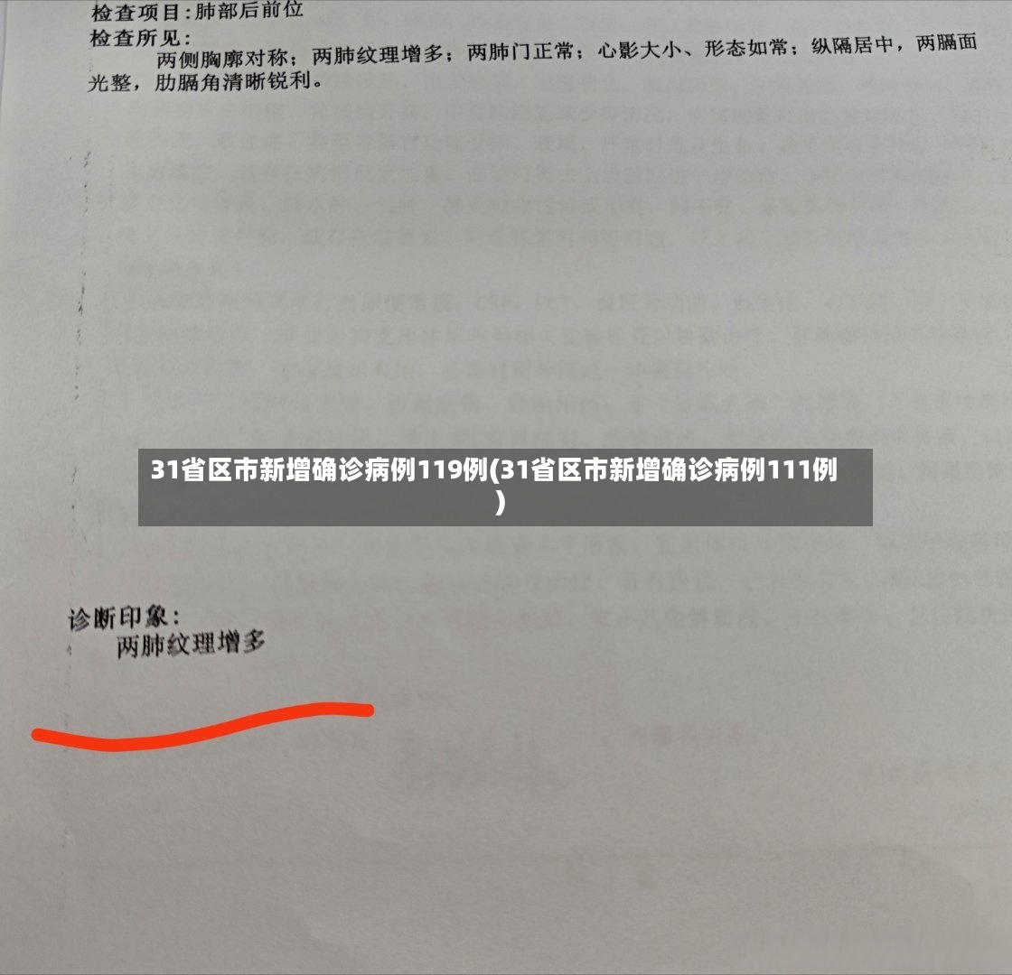31省区市新增确诊病例119例(31省区市新增确诊病例111例)-第2张图片