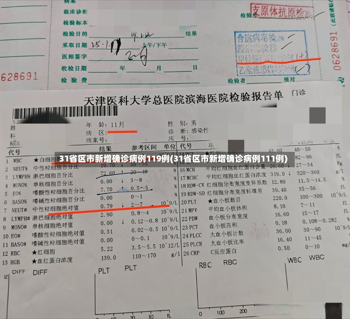 31省区市新增确诊病例119例(31省区市新增确诊病例111例)