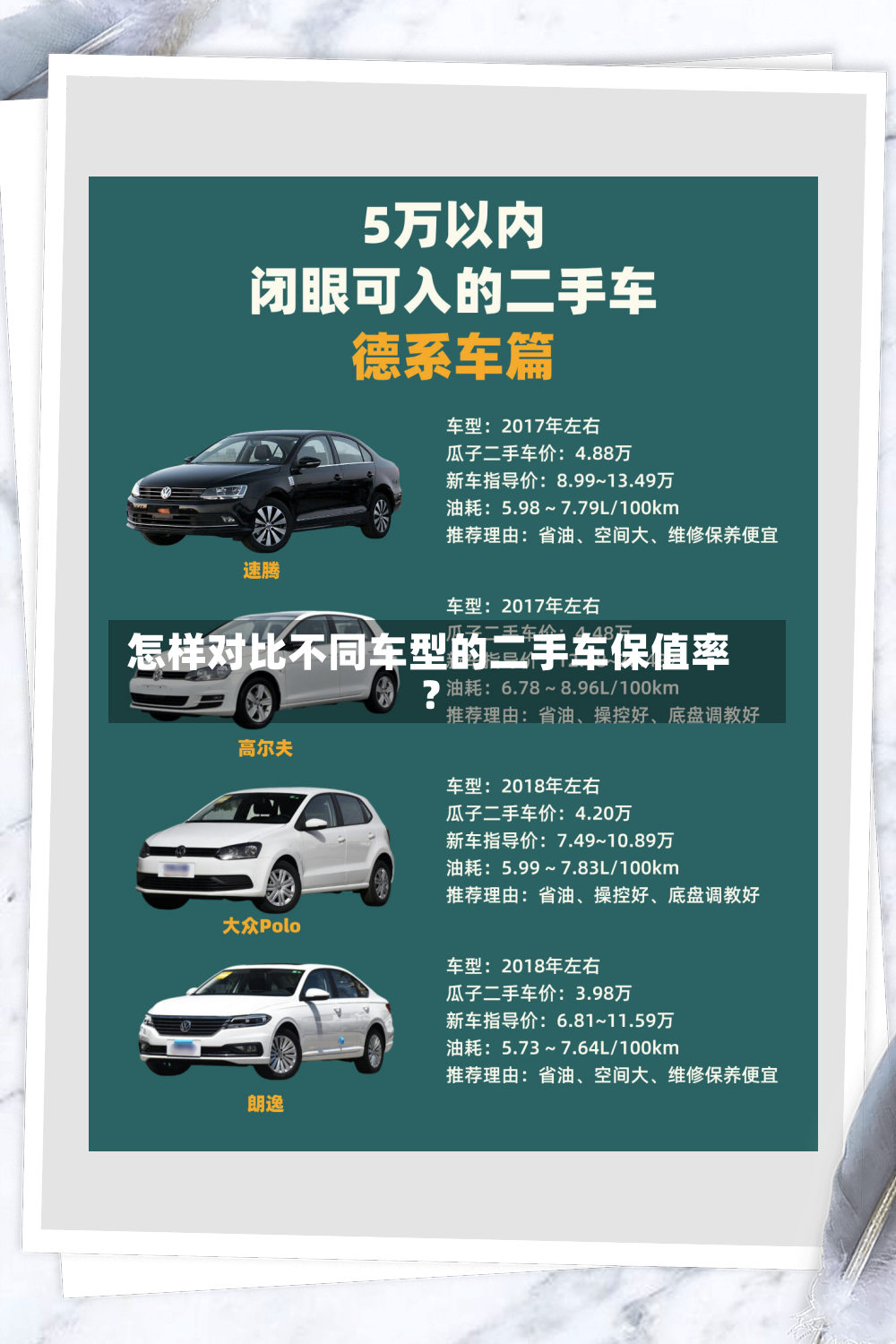 怎样对比不同车型的二手车保值率?-第2张图片
