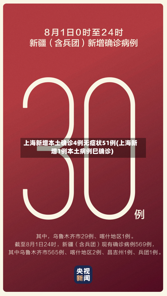 上海新增本土确诊4例无症状51例(上海新增1例本土病例巳确诊)-第2张图片