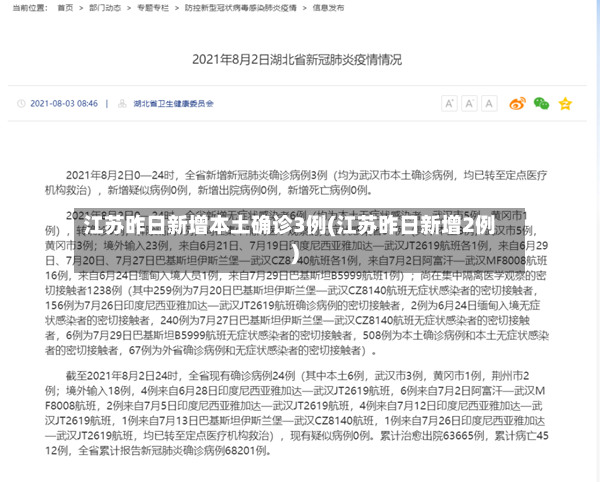 江苏昨日新增本土确诊3例(江苏昨日新增2例)-第3张图片