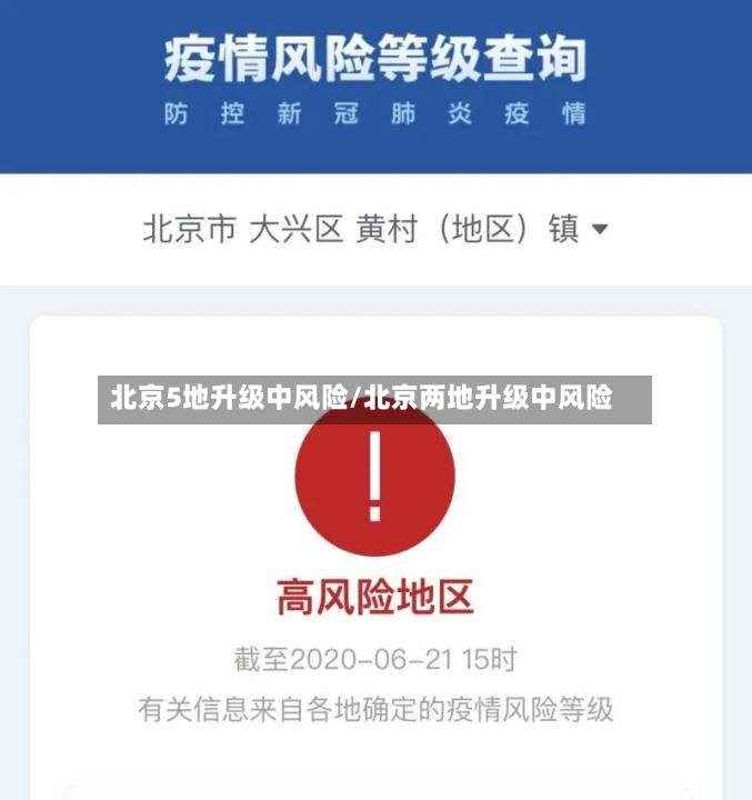 北京5地升级中风险/北京两地升级中风险-第2张图片
