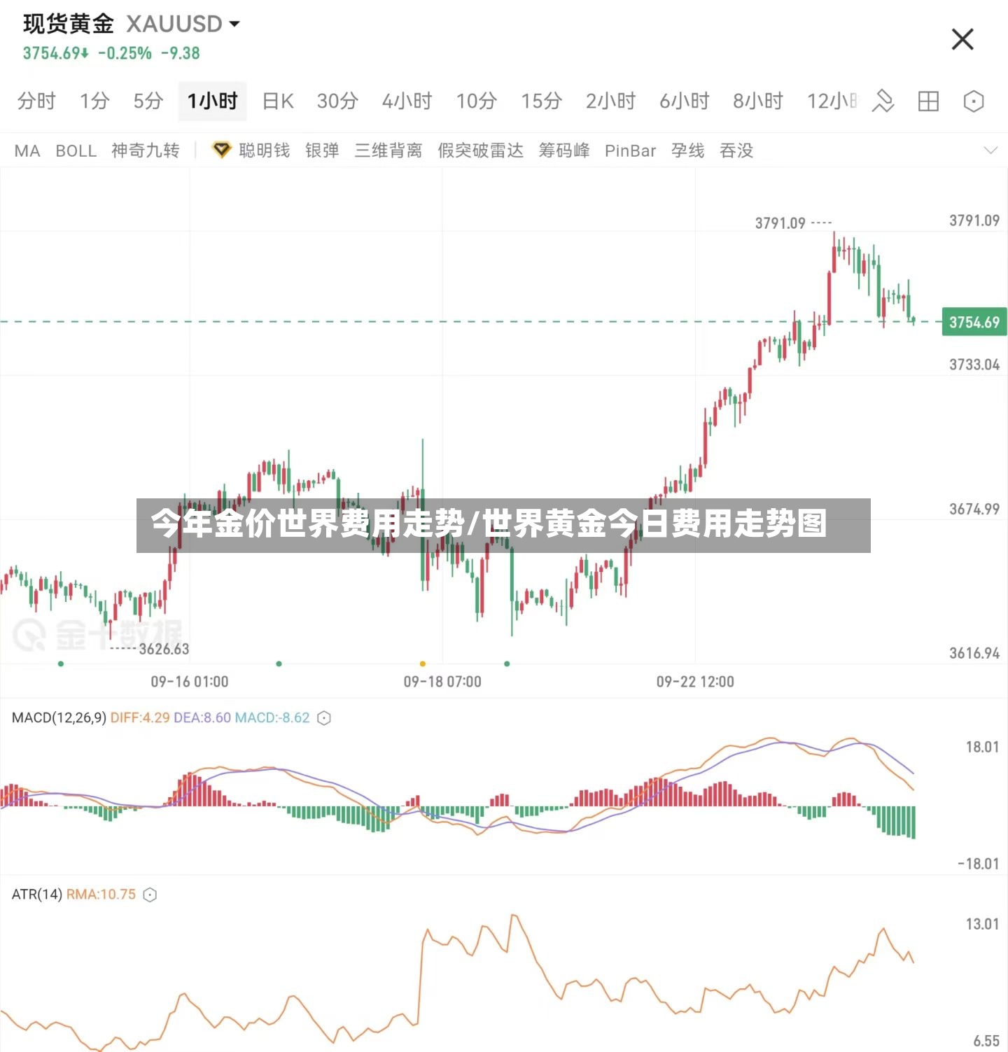 今年金价世界费用走势/世界黄金今日费用走势图