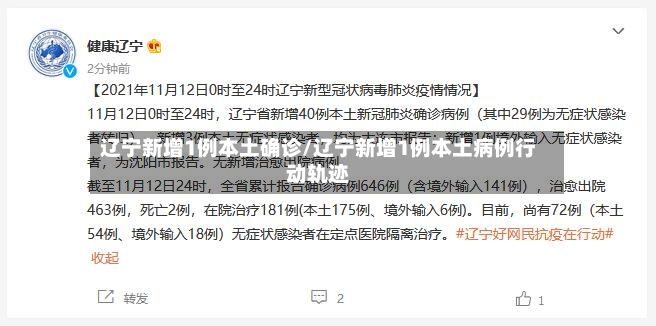 辽宁新增1例本土确诊/辽宁新增1例本土病例行动轨迹-第2张图片