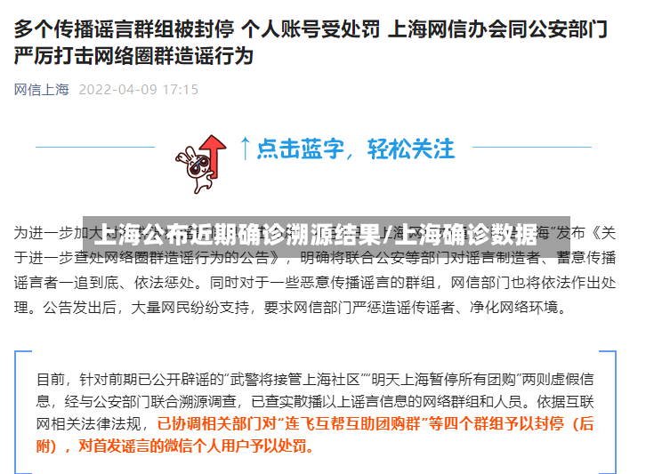 上海公布近期确诊溯源结果/上海确诊数据