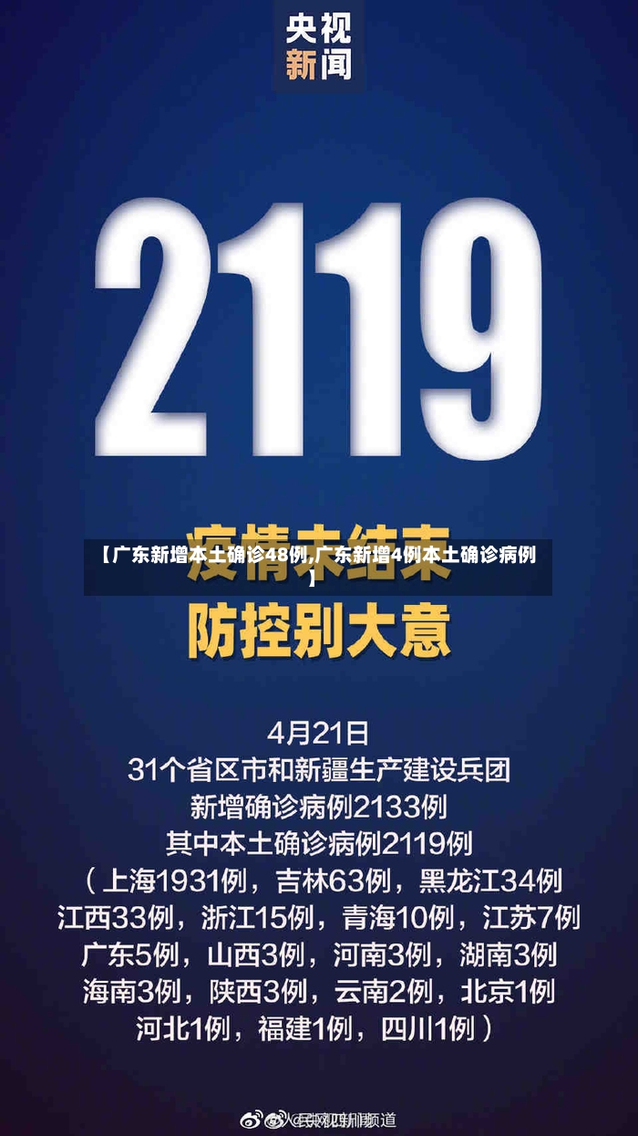 【广东新增本土确诊48例,广东新增4例本土确诊病例】
