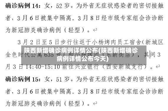 陕西新增确诊病例详情公布(陕西新增确诊病例详情公布今天)-第2张图片